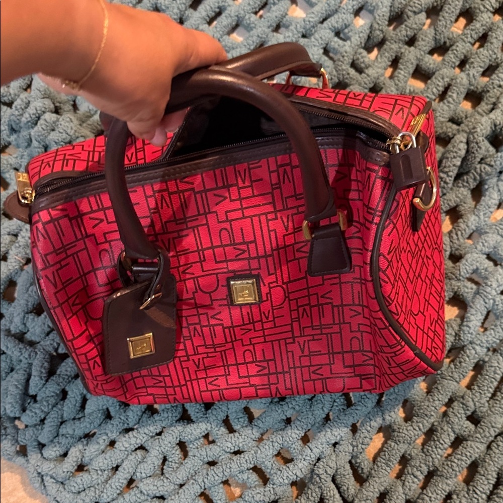 Elegant Red Satchel Bag